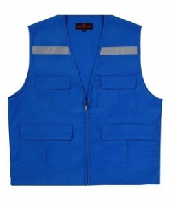 Safety vest reflector blue