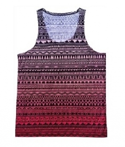 Tank top shirt digital printed