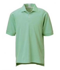 Cotton polo shirt raglan style